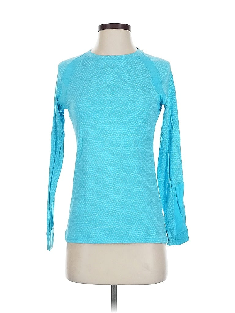 Pre-owned Tasc 3/4 Sleeve T-shirt In Blue