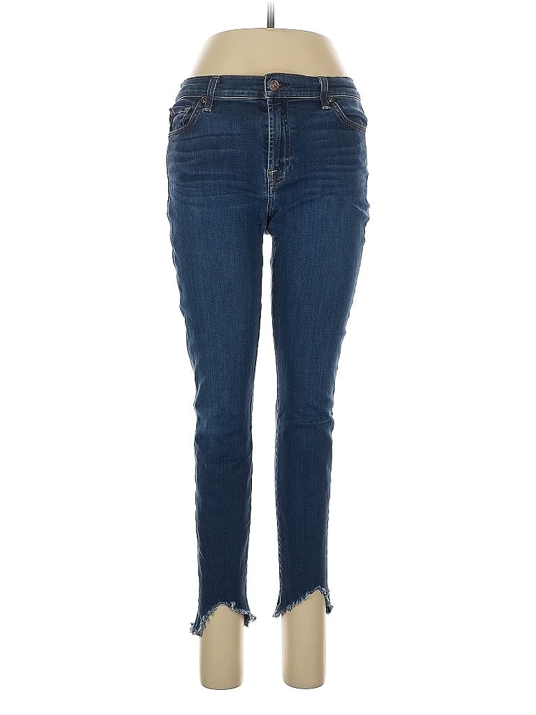 Pre-owned 7 For All Mankind Jeans In Blue
