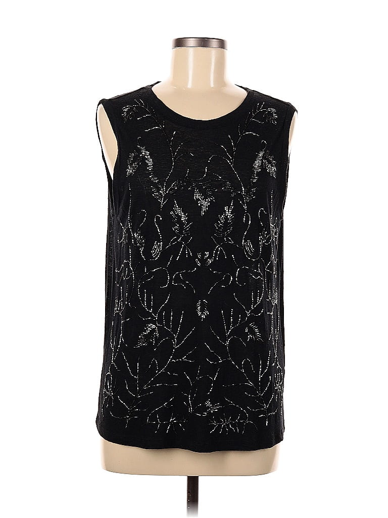 Pre-owned Topshop Sleeveless Blouse In Black