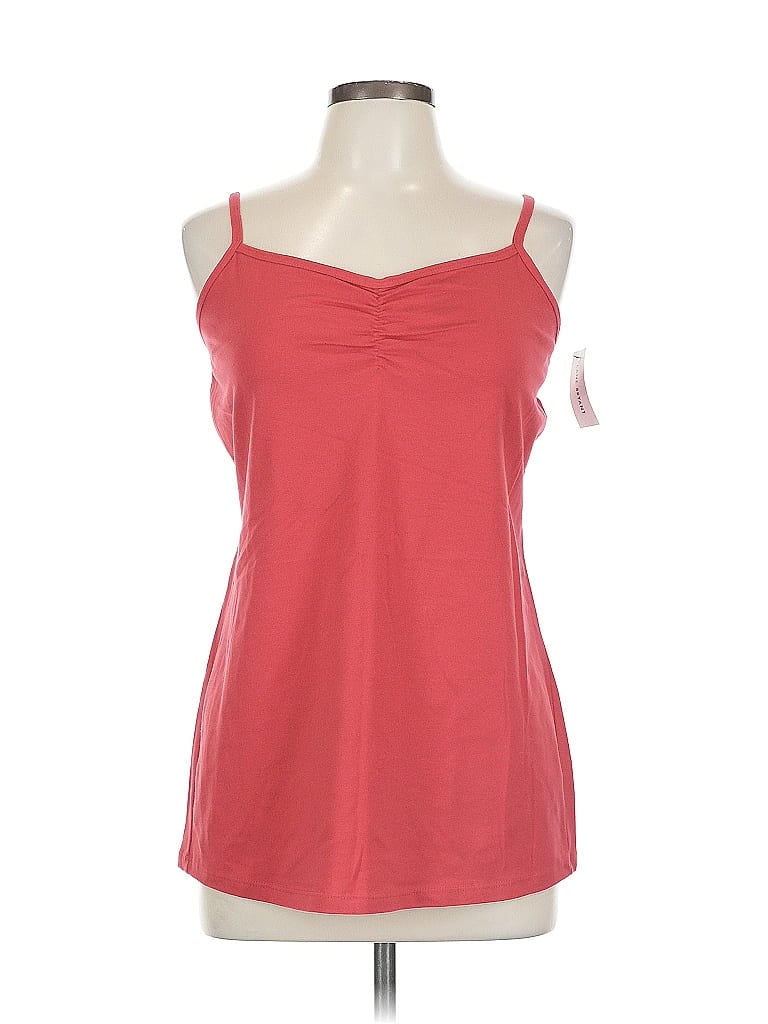 Pre-owned Lane Bryant Tank Top Red Strapless Neckline Tops