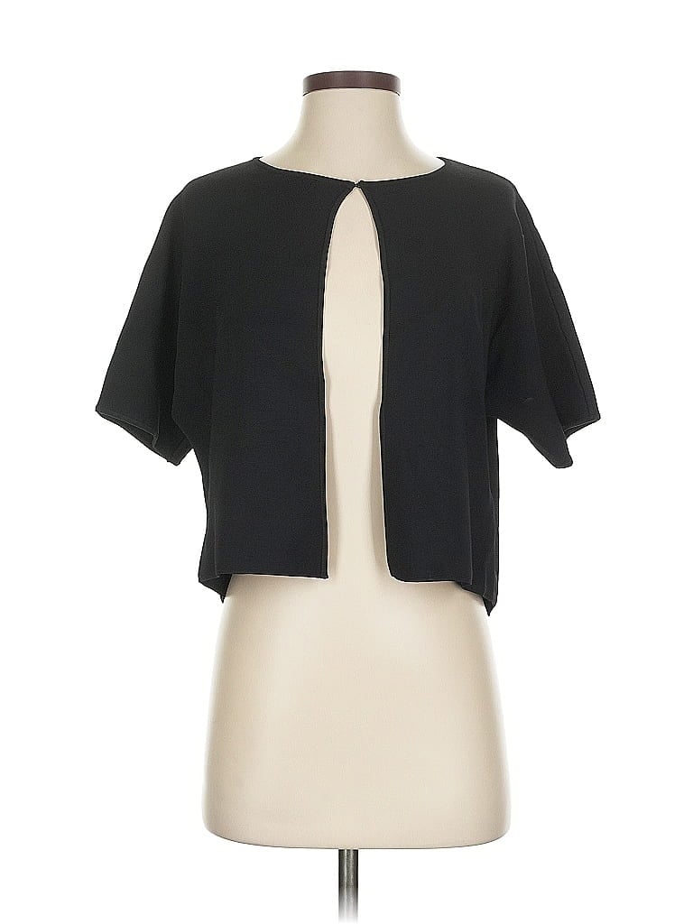 Pre-owned Classiques Entier Short Sleeve Blouse In Black