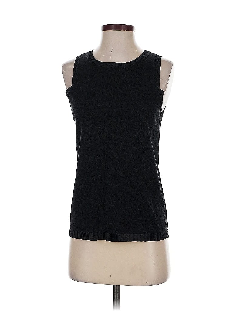Pre-owned Ann Taylor Sleeveless T-shirt In Black