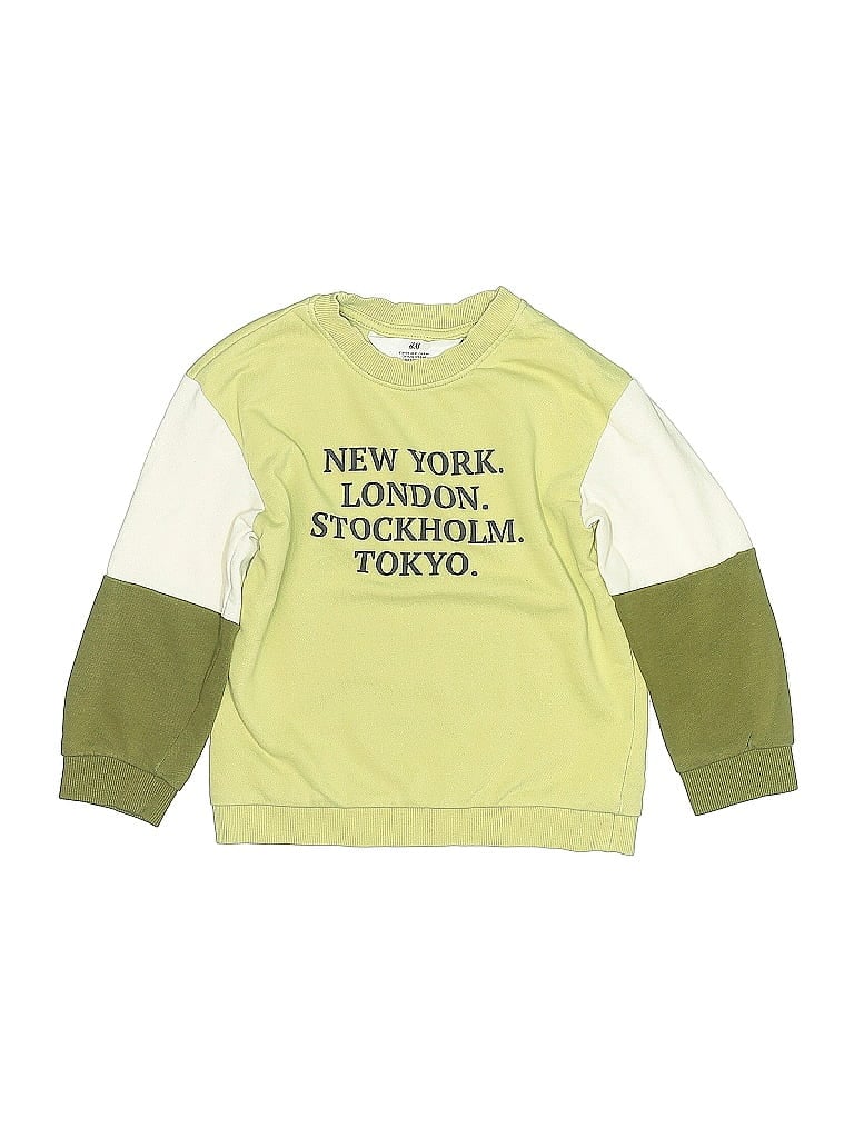 Pre-owned H&m Kids' Sweatshirt In Green