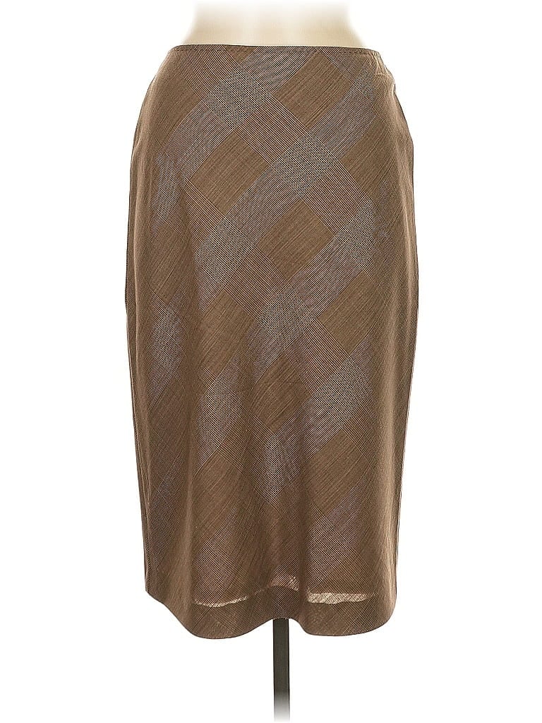 Pre-owned Sportmax Wool Skirt In Brown