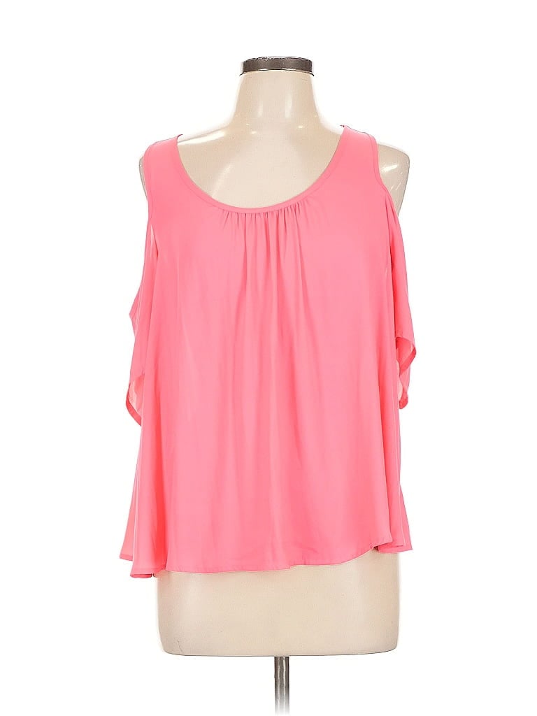 Pre-owned Lush Sleeveless Blouse In Pink