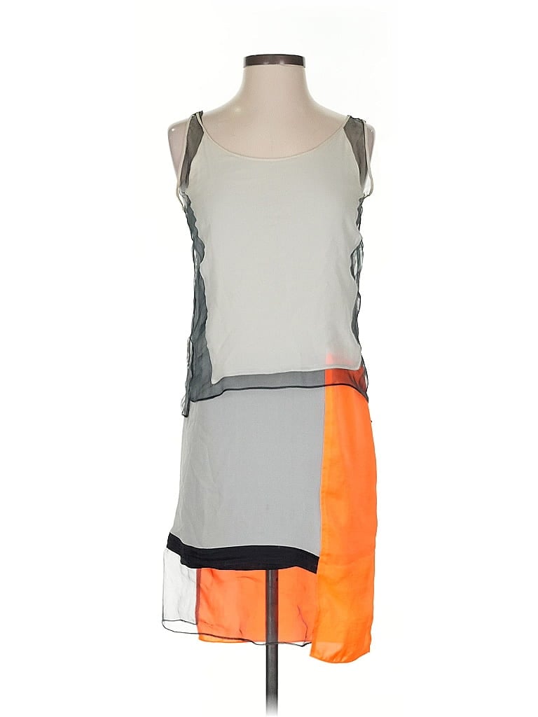 Pre-owned Helmut Lang Casual Dress In Gray