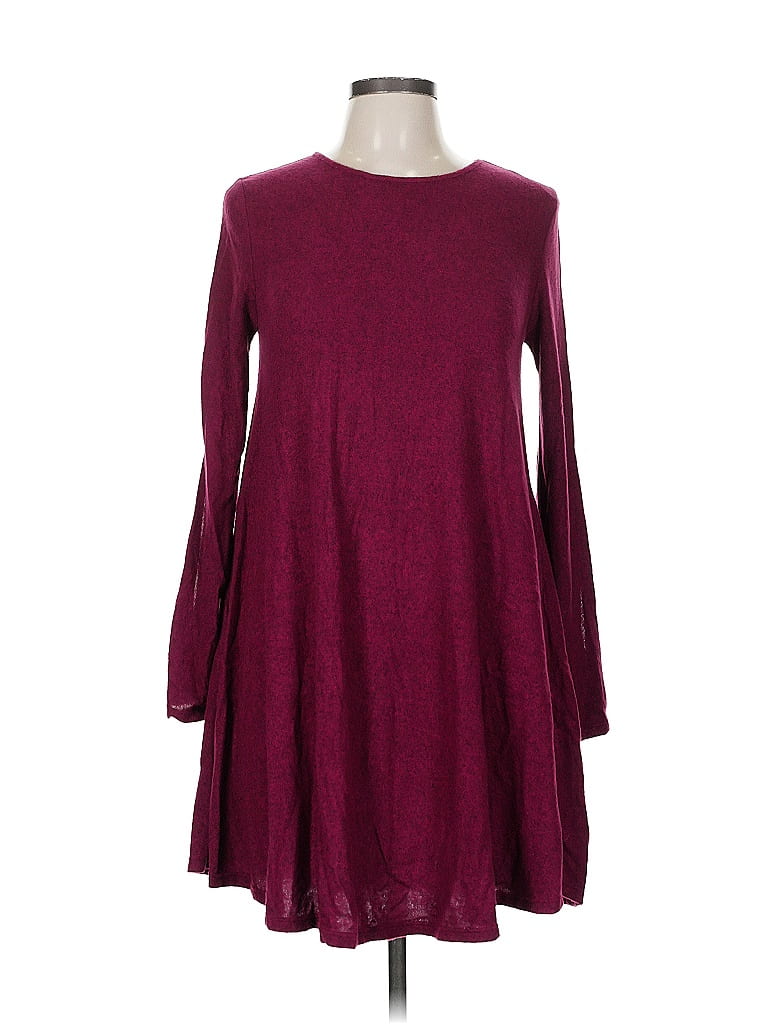 Pre-owned Blue Rain Casual Dress In Burgundy