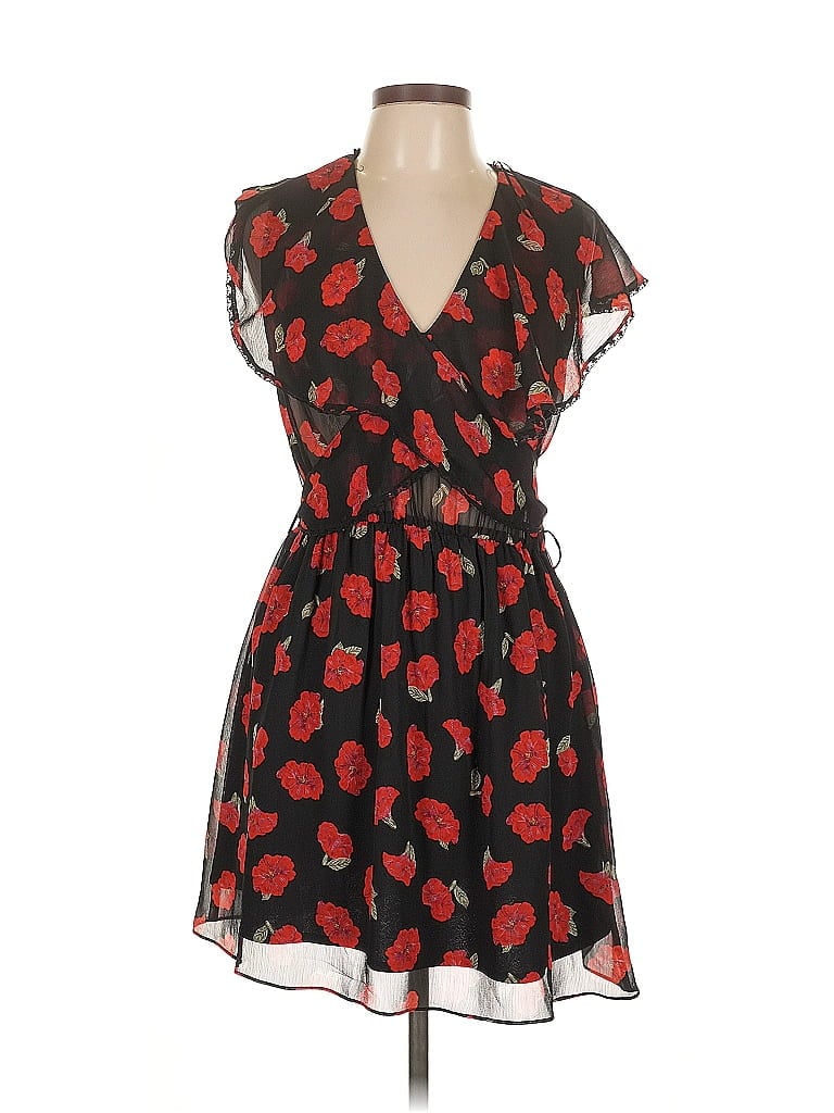 Pre-owned Zara Basic Cocktail Dress In Red