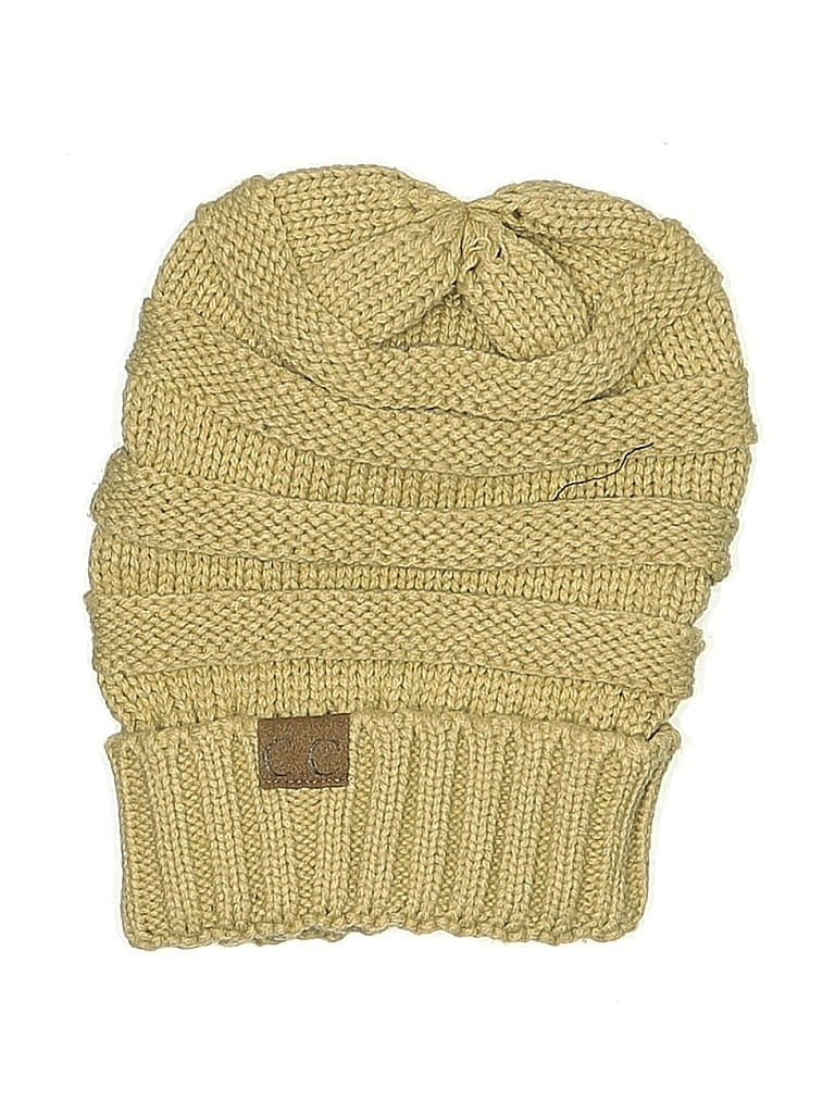 Pre-owned C.c Exclusives Beanie Hat In Brown