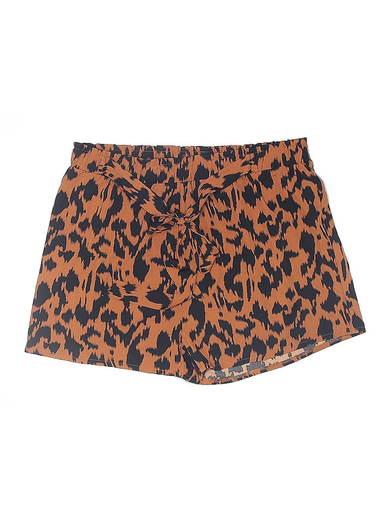 Pre-owned Shein Curve Shorts In Orange