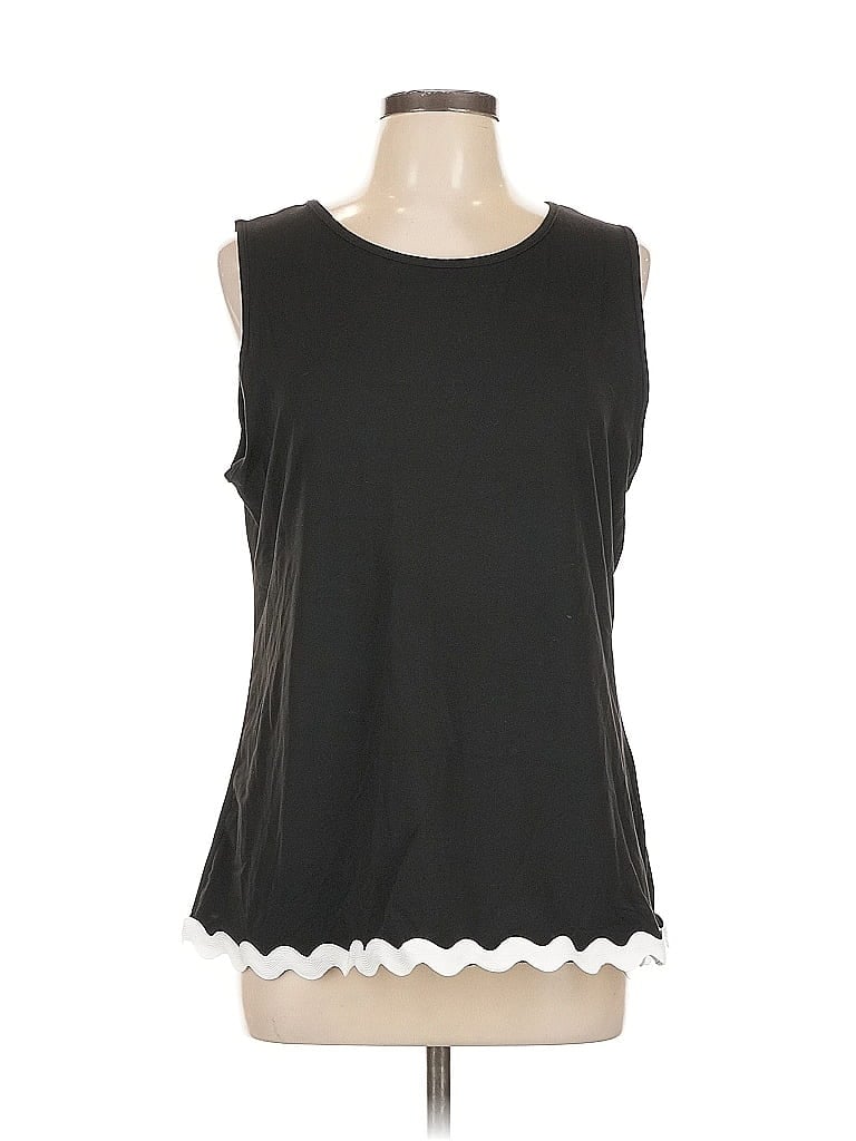 Pre-owned Unbranded Sleeveless Blouse In Black