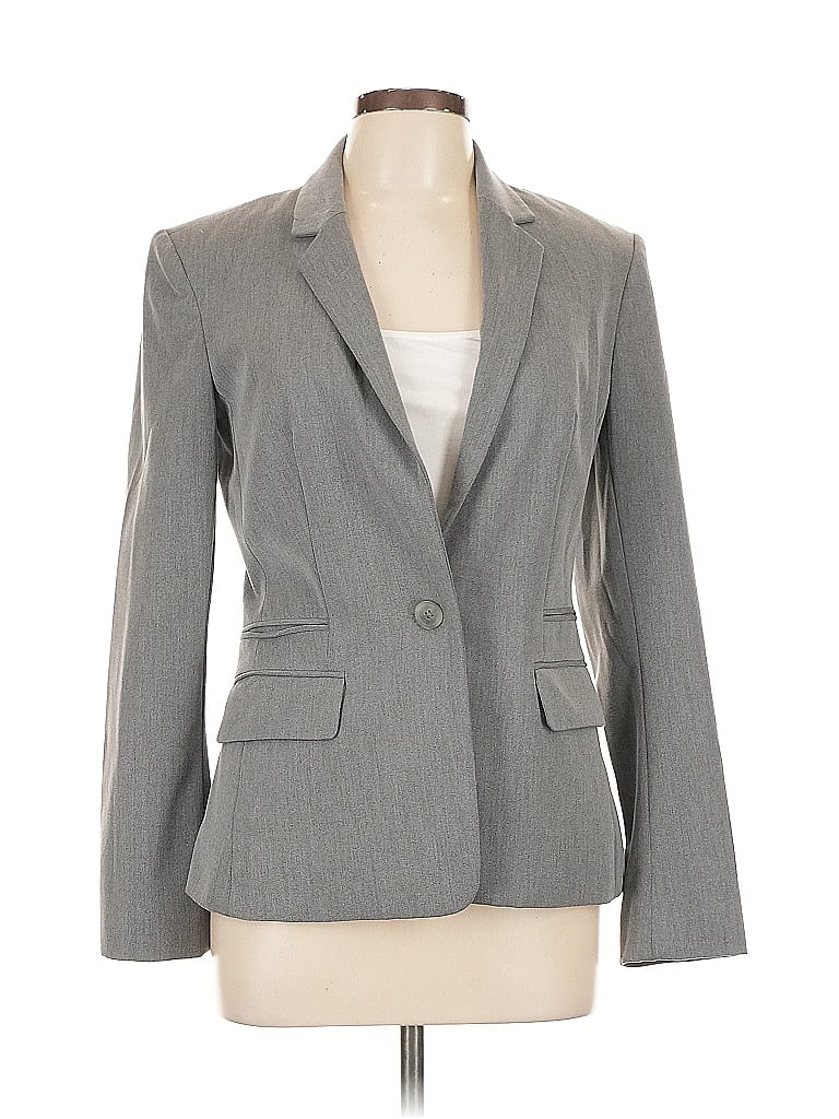 Pre-owned Express Blazer Jacket In Gray