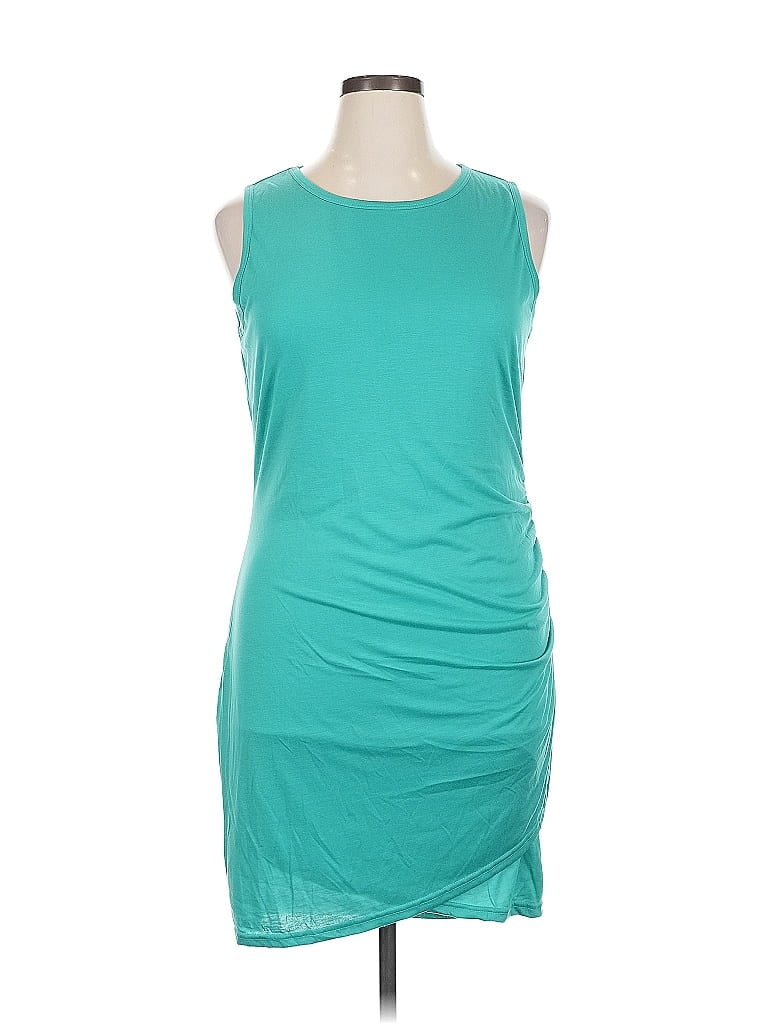 Btfbm Sleeveless Top Teal Scoop Neck Tops In Brown