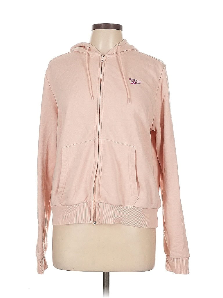 Click to view more detailed imagery on our partner's website Pre-owned Reebok Zip Up Hoodie In Pink