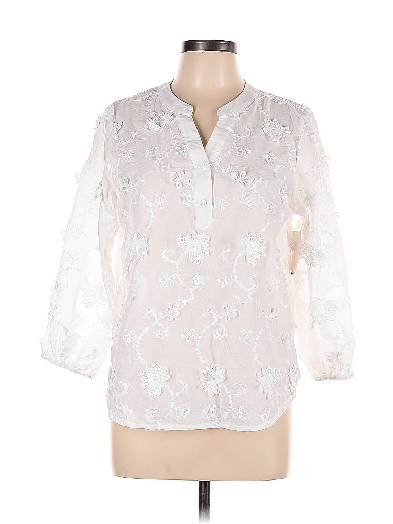 Kindred 3/4 Sleeve Blouse In White