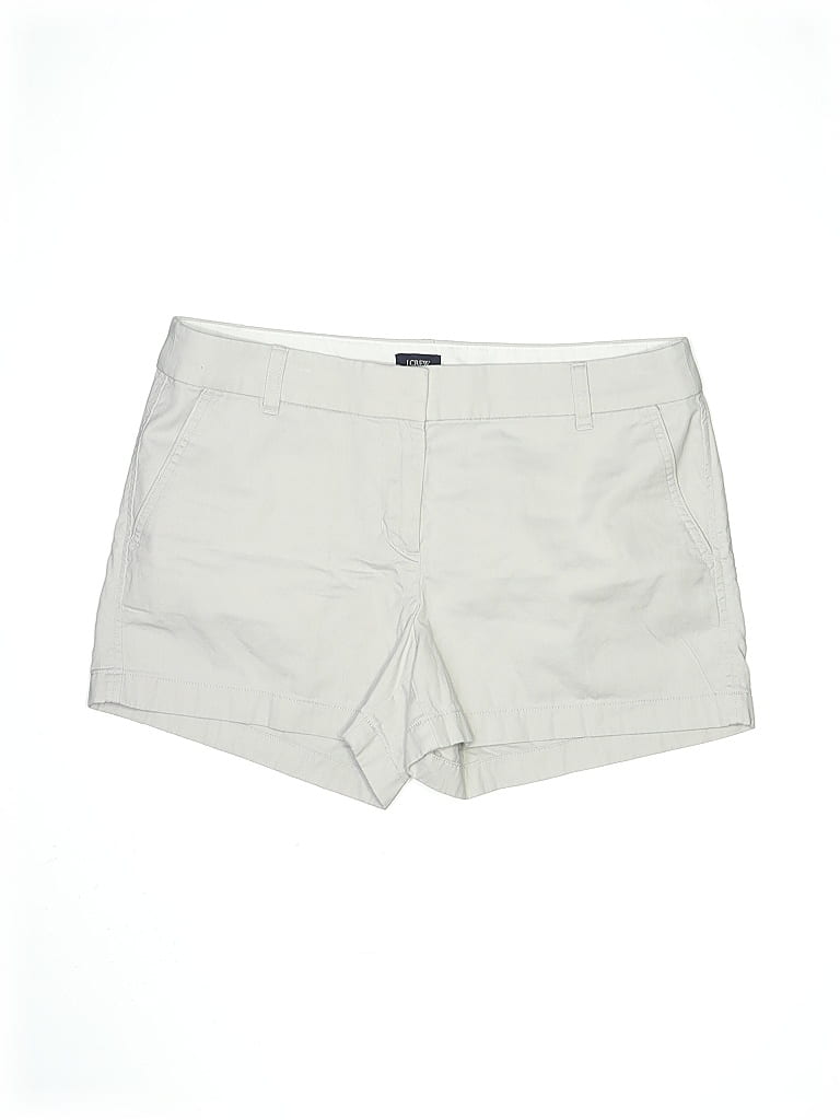 Pre-owned J.crew Factory Store Khaki Shorts In White