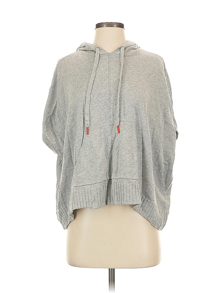 Pre-owned Lilla P Poncho In Gray