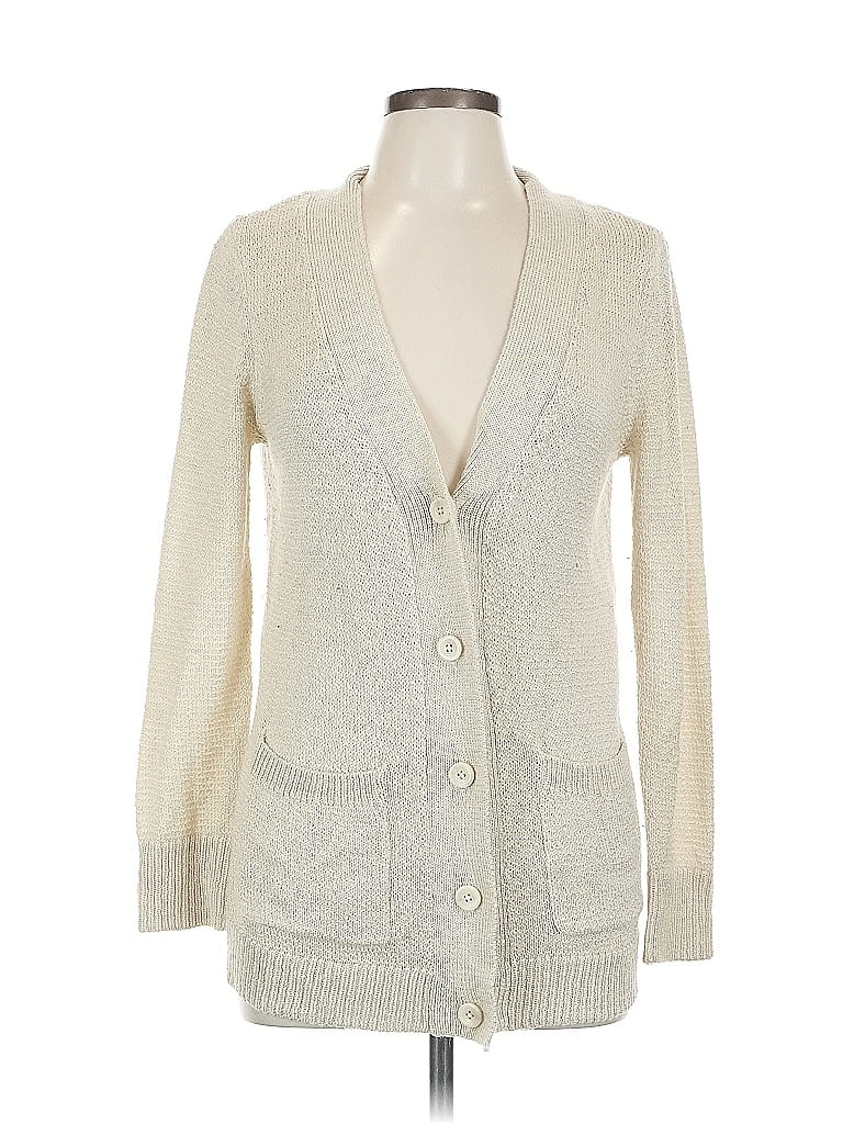 Pre-owned Mudd Cardigan Sweater In White