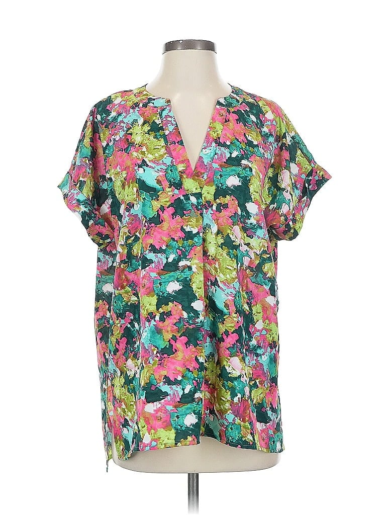 Click to view more detailed imagery on our partner's website Pre-owned Jodifl Short Sleeve Blouse In Blue