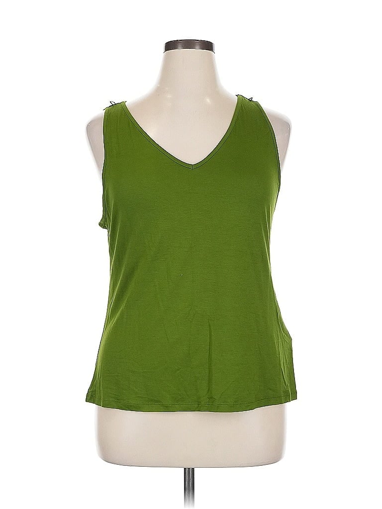 Pre-owned Soft Surroundings Sleeveless T-shirt In Green