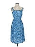 Everly 100% Rayon Paisley Blue Casual Dress Size S - photo 1