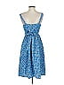 Everly 100% Rayon Paisley Blue Casual Dress Size S - photo 2