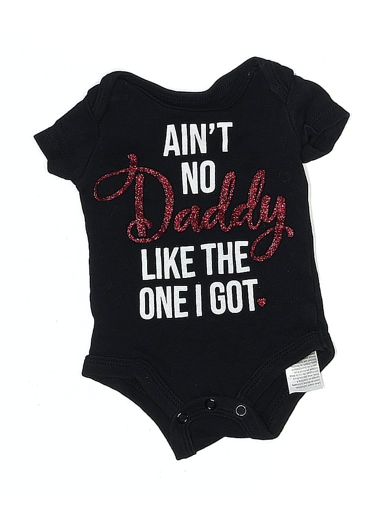 Pre-owned Baby Starters Babies' Short Sleeve Onesie In Black