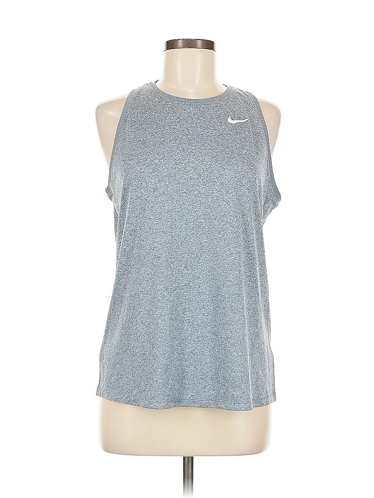 Pre-owned Nike Active Tank Top In Silver