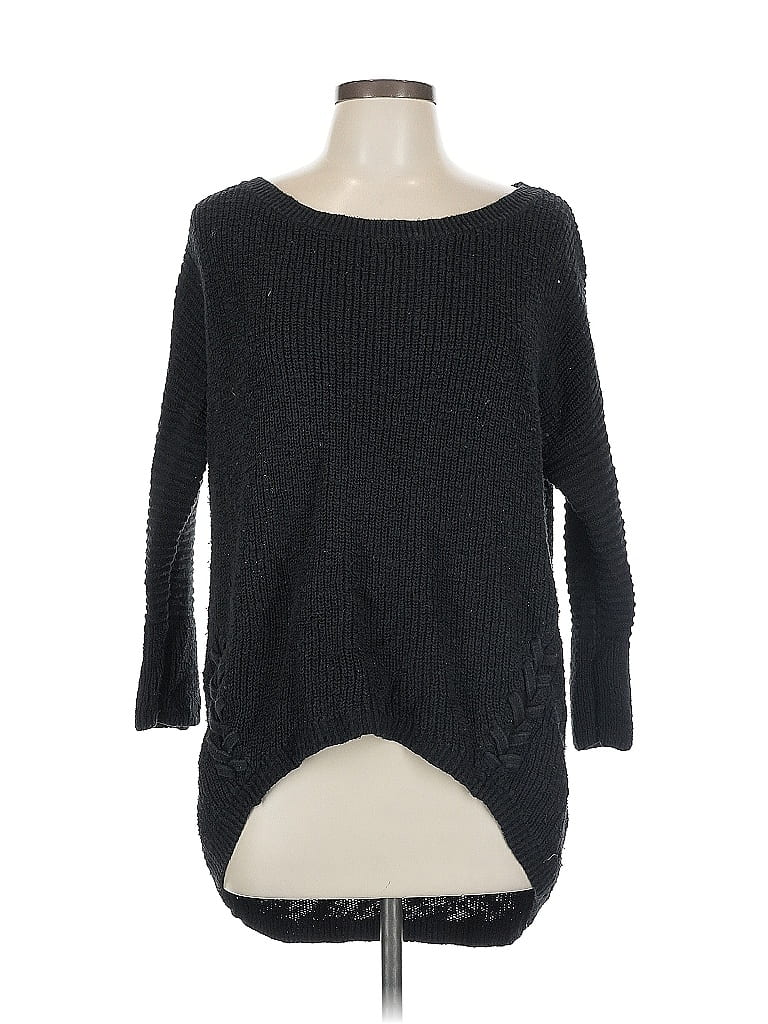 Pre-owned Express Pullover Sweater In Black