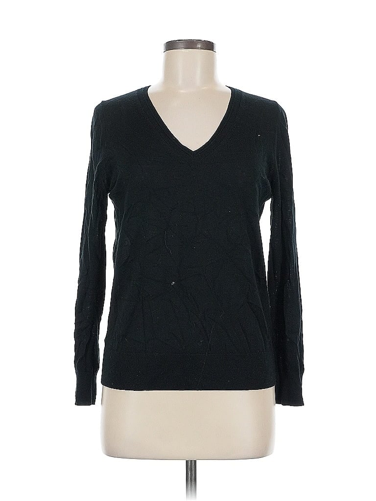 Pre-owned Banana Republic Wool Pullover Sweater In Black