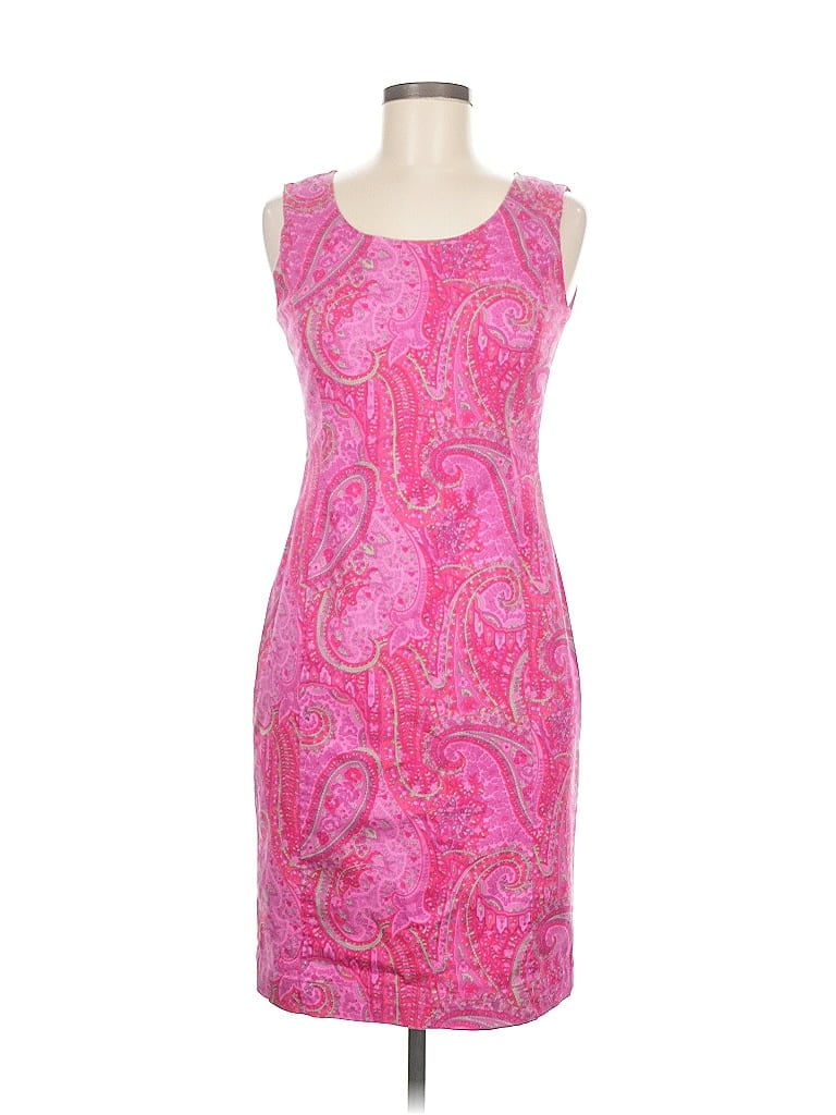 Pre-owned Jones New York Signature Cocktail Dress In Pink