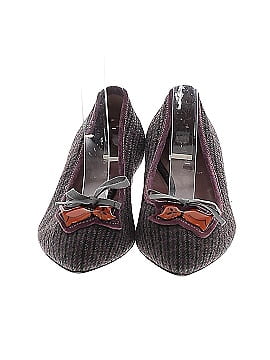 【セール】Miu Miu ネイビー リボン付き　ベルベット　ハイヒール　未使用 Miu Miu 105mm buckle-detail Slingblack Pumps | Red | FARFETCH