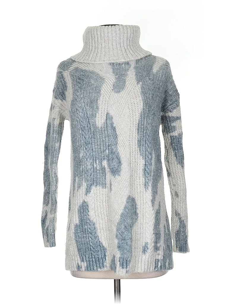 Pre-owned Pilcro Turtleneck Sweater In Blue