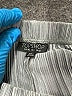 Topshop 100% Polyester Chevron-herringbone Silver Gray Casual Pants Size 8 - photo 3