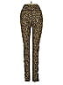 The Upside Animal Print Gold Tan Casual Pants Size 4 - photo 2