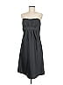 Alfred Angelo 100% Polyester Solid Gray Black Cocktail Dress Size 8 - photo 1