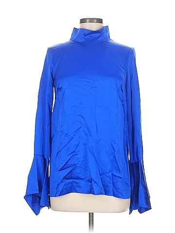 PAPER London Long Sleeve Silk Top (view 1)