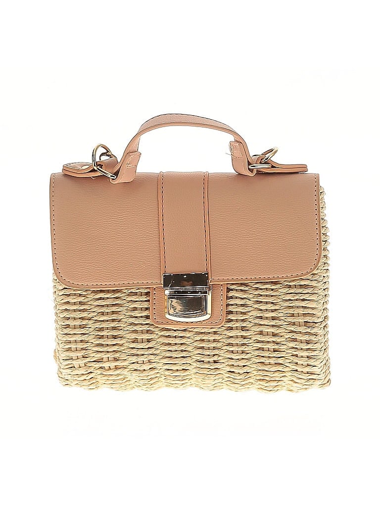 Pre-owned Unbranded Leather Satchel In White