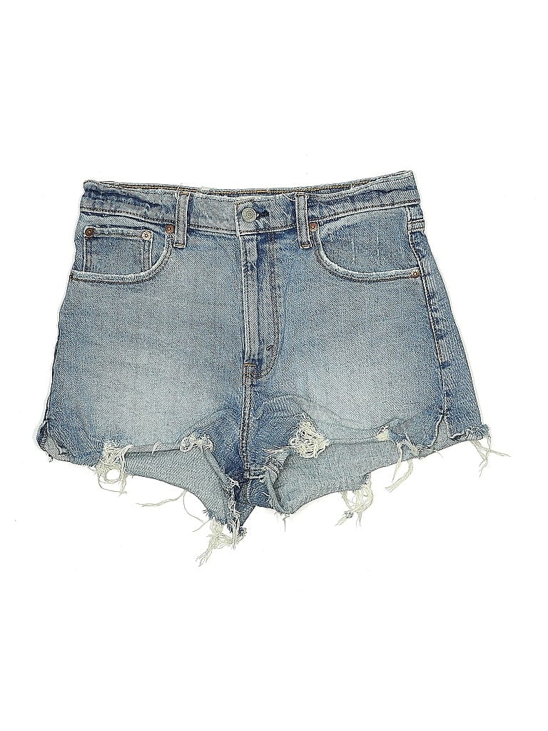 Pre-owned Abercrombie & Fitch Denim Shorts In Blue