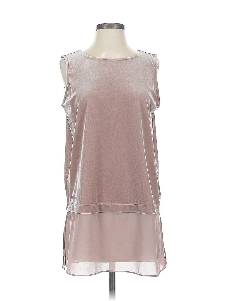 Click to view more detailed imagery on our partner's website Pre-owned Alfani Sleeveless Blouse In Silver