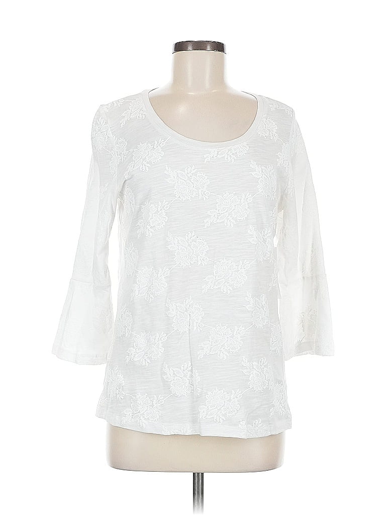 Pre-owned Tribal Jeans 3/4 Sleeve T-shirt In White