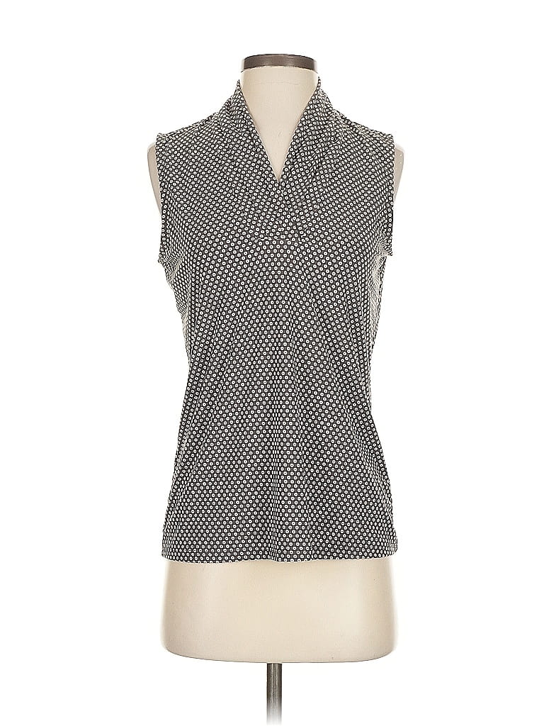 Pre-owned Anne Klein Sleeveless Blouse In Gray