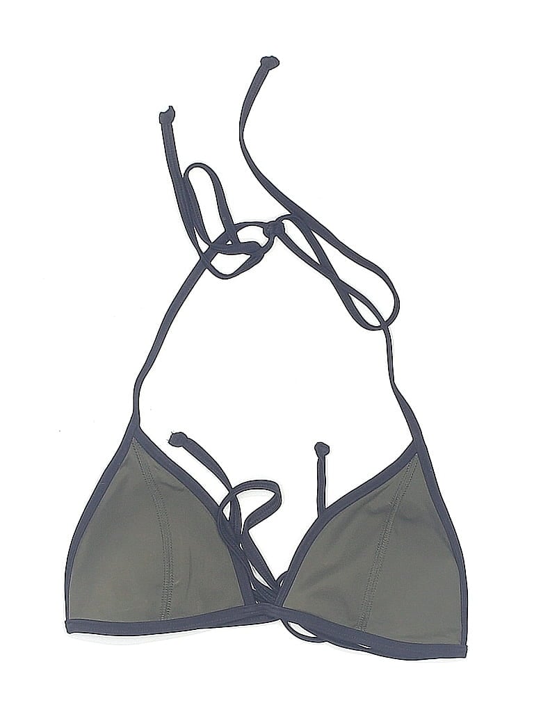 Pre-owned Victoria's Secret Pink Swimsuit Top Gray Swimwear
