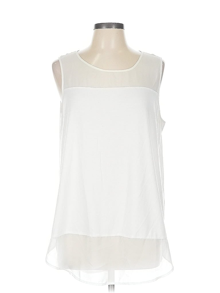 CHICO'S Pre-owned Sleeveless T-shirt In White