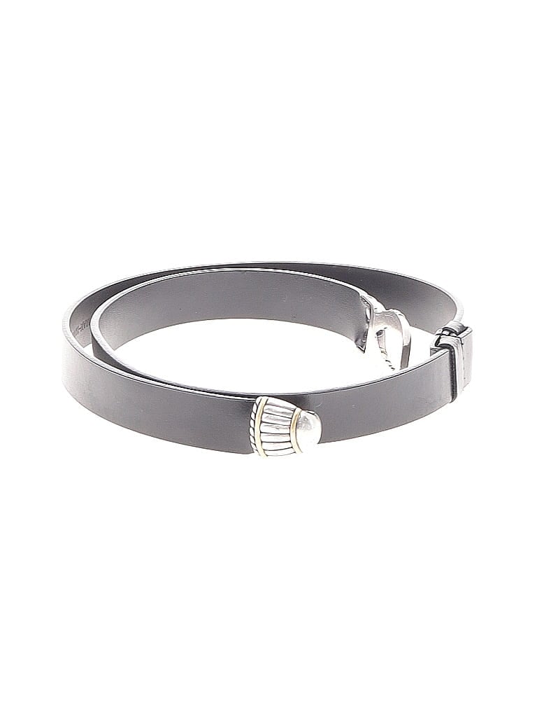 Pre-owned Chico's Leather Belt In Black