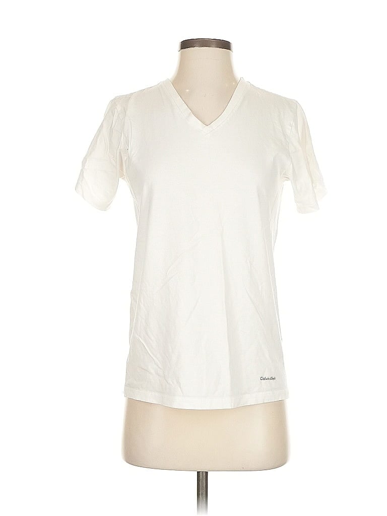 Pre-owned Calvin Klein Short Sleeve T-shirt In White
