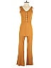 Assorted Brands Solid Orange Jumpsuit Size M - photo 1