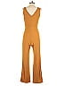Assorted Brands Solid Orange Jumpsuit Size M - photo 2