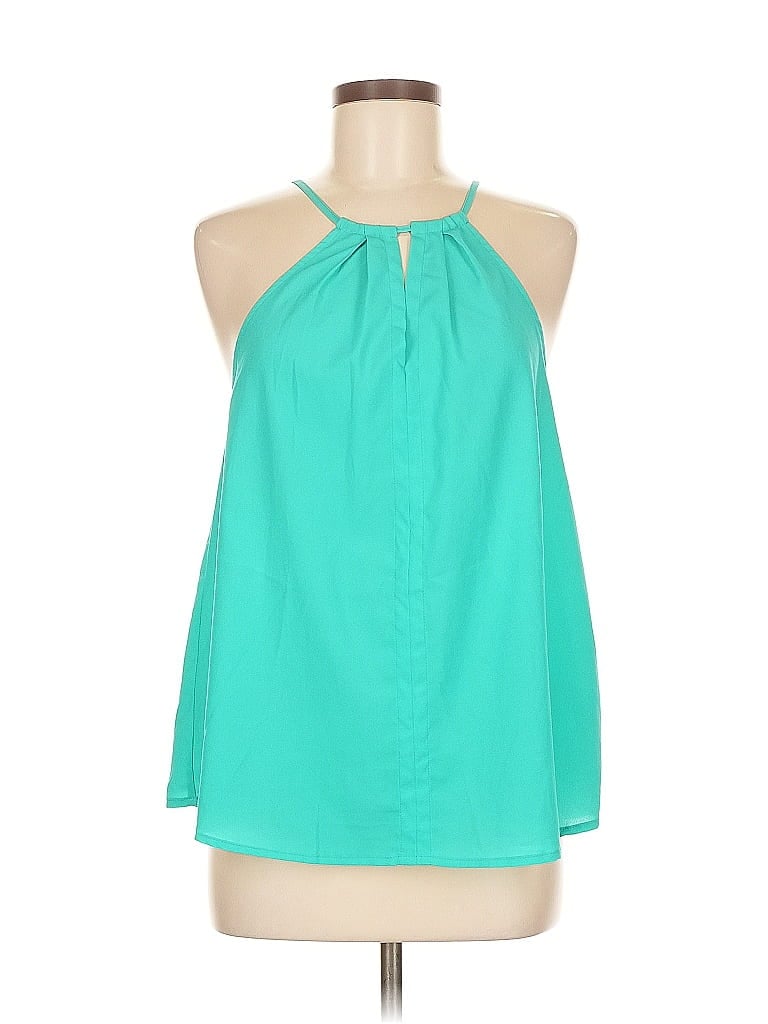 Click to view more detailed imagery on our partner's website Pre-owned Banana Republic Factory Store Sleeveless Blouse In Blue