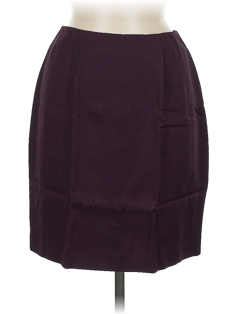 Pre-owned Hugo Buscati Collection Casual Skirt In Burgundy